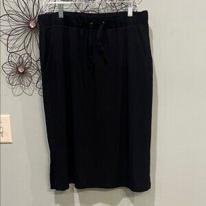 St. John's Bay Classic Black Midi Skirt